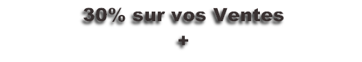 30% sur vos Ventes
+